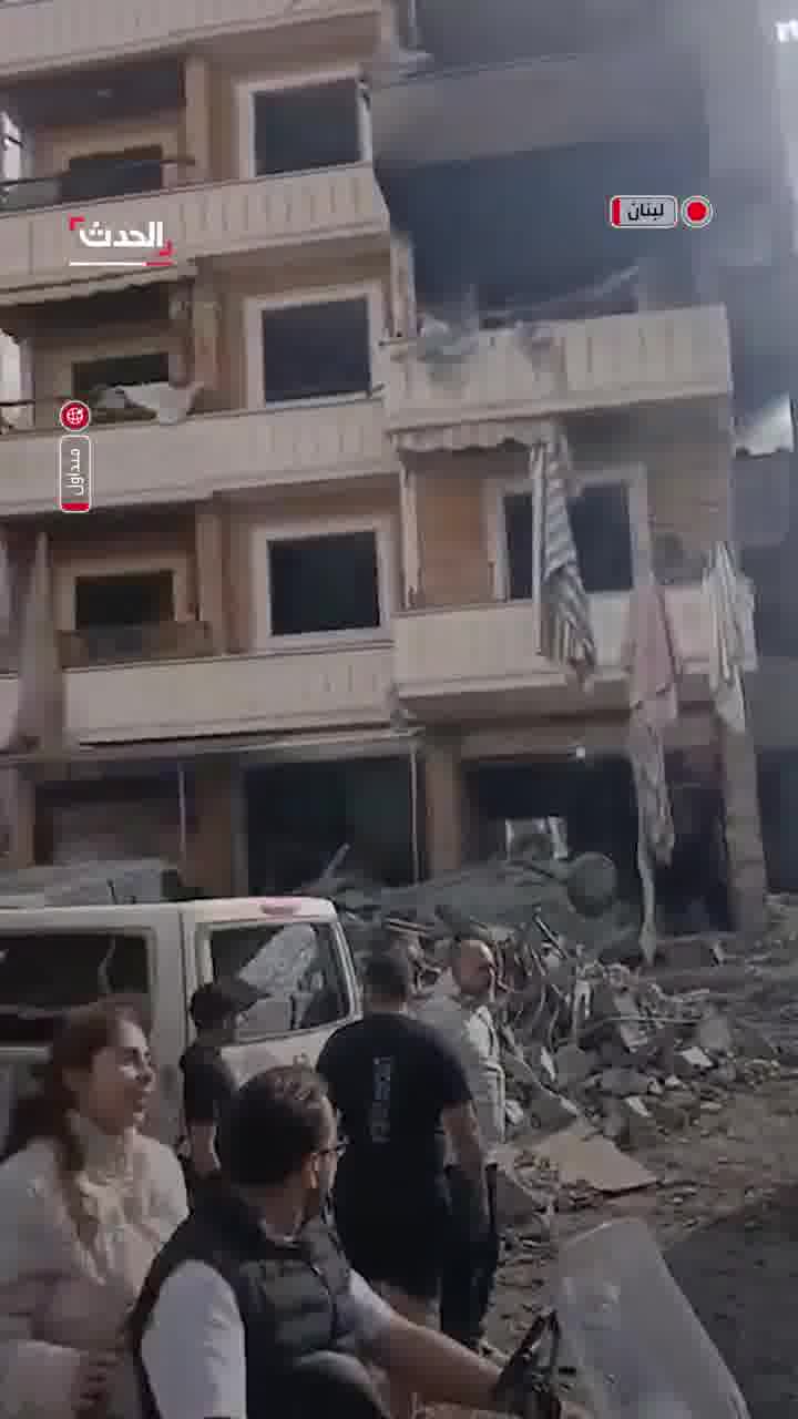 Massive destruction strikes the Choueifat area on the outskirts of Beirut's southern suburbs following intense Israeli airstrikes targeting Lebanese territory.