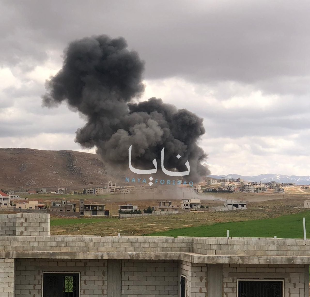 Israeli warplanes conduct airstrikes on Duris, east of Baalbek in Lebanon