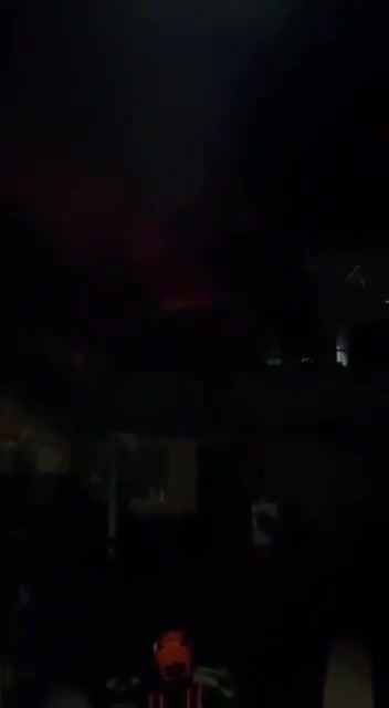 Scenes of rockets falling on the settlement of Kiryat Shmona 