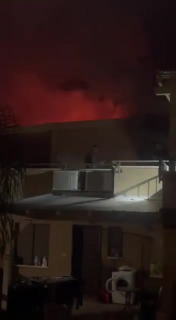 Scenes of rockets falling on the settlement of Kiryat Shmona 