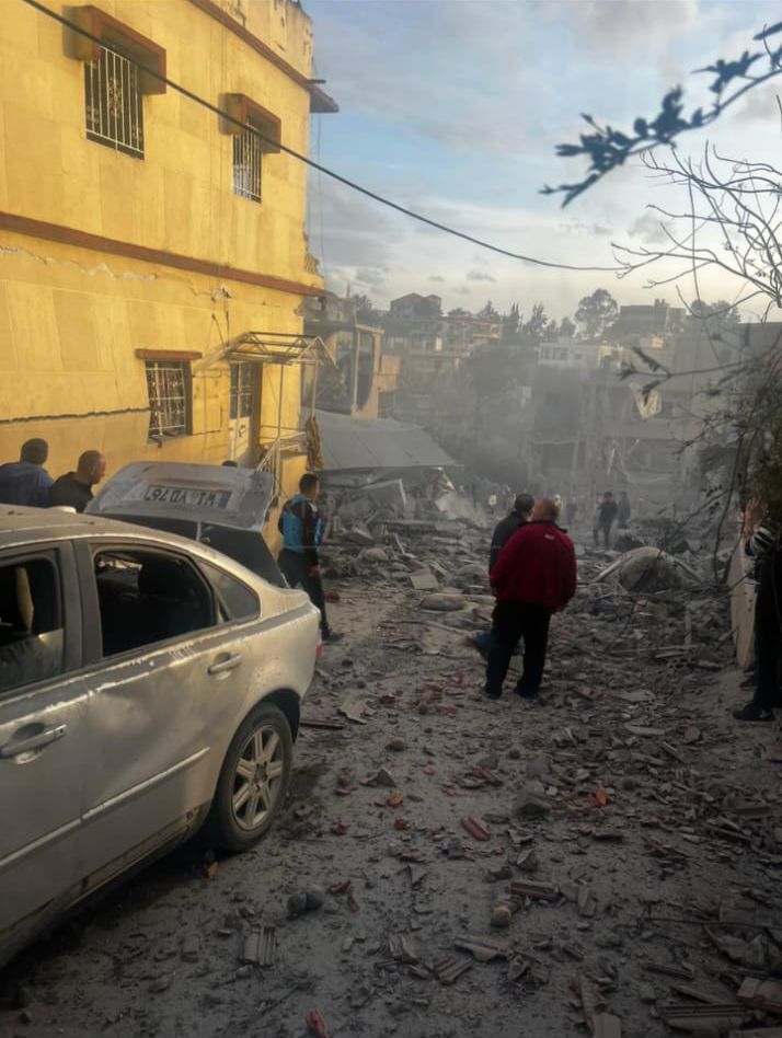 Zerstörung nach dem Angriff auf Babliyeh