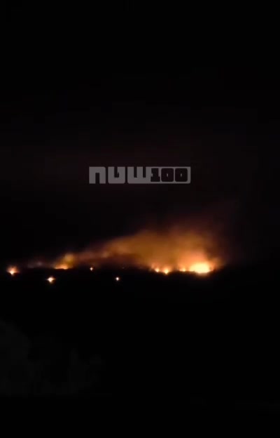 Bombardment with incendiary ammunition in Tiri