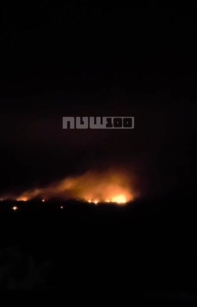 Bombardment with incendiary ammunition in Tiri