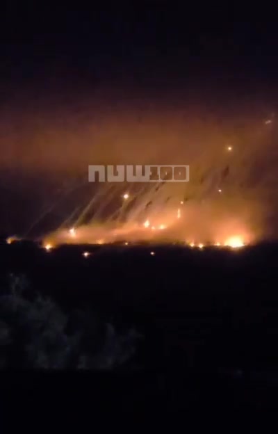 Bombardment with incendiary ammunition in Tiri