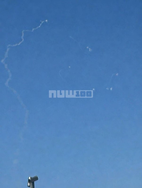 Interceptions over northern Israel