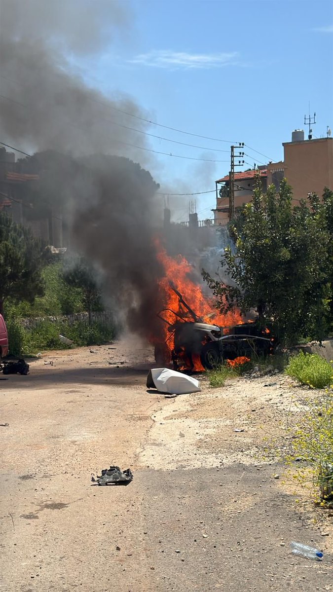 Drone targeted a vehicle in the town of Yahmar al-Shaqif