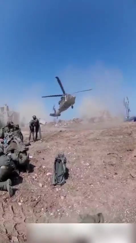 Dramatic footage: Fighters shoot down an explosive drone launched by Hezbollah during the evacuation of the wounded in the village of Al-Taybeh in southern Lebanon @ItayBlumental