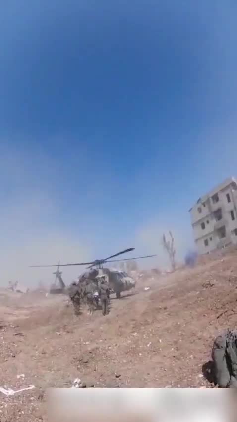 Dramatic footage: Fighters shoot down an explosive drone launched by Hezbollah during the evacuation of the wounded in the village of Al-Taybeh in southern Lebanon @ItayBlumental