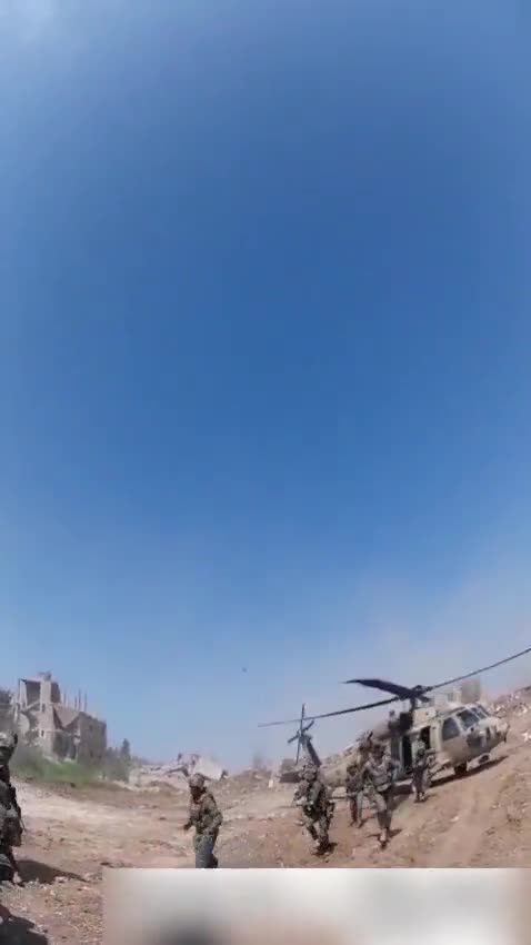 Dramatic footage: Fighters shoot down an explosive drone launched by Hezbollah during the evacuation of the wounded in the village of Al-Taybeh in southern Lebanon @ItayBlumental