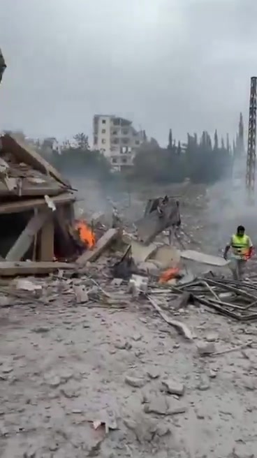 Airstrike that targeted the town of Toul a short while ago