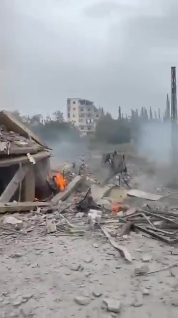 Airstrike that targeted the town of Toul a short while ago