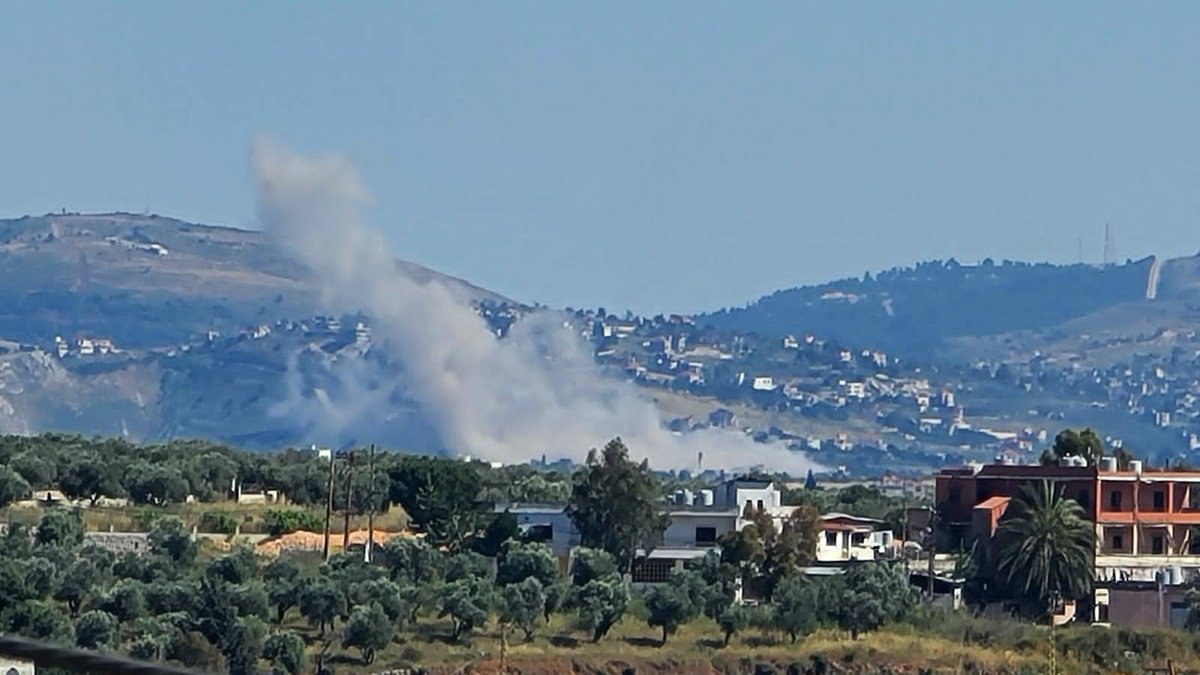Images of airstrikes that targeted the towns of Zawtar al-Sharqiyah, Yahmar al-Shaqif, Kafr Rumman, Labaya, and Yater in southern Lebanon