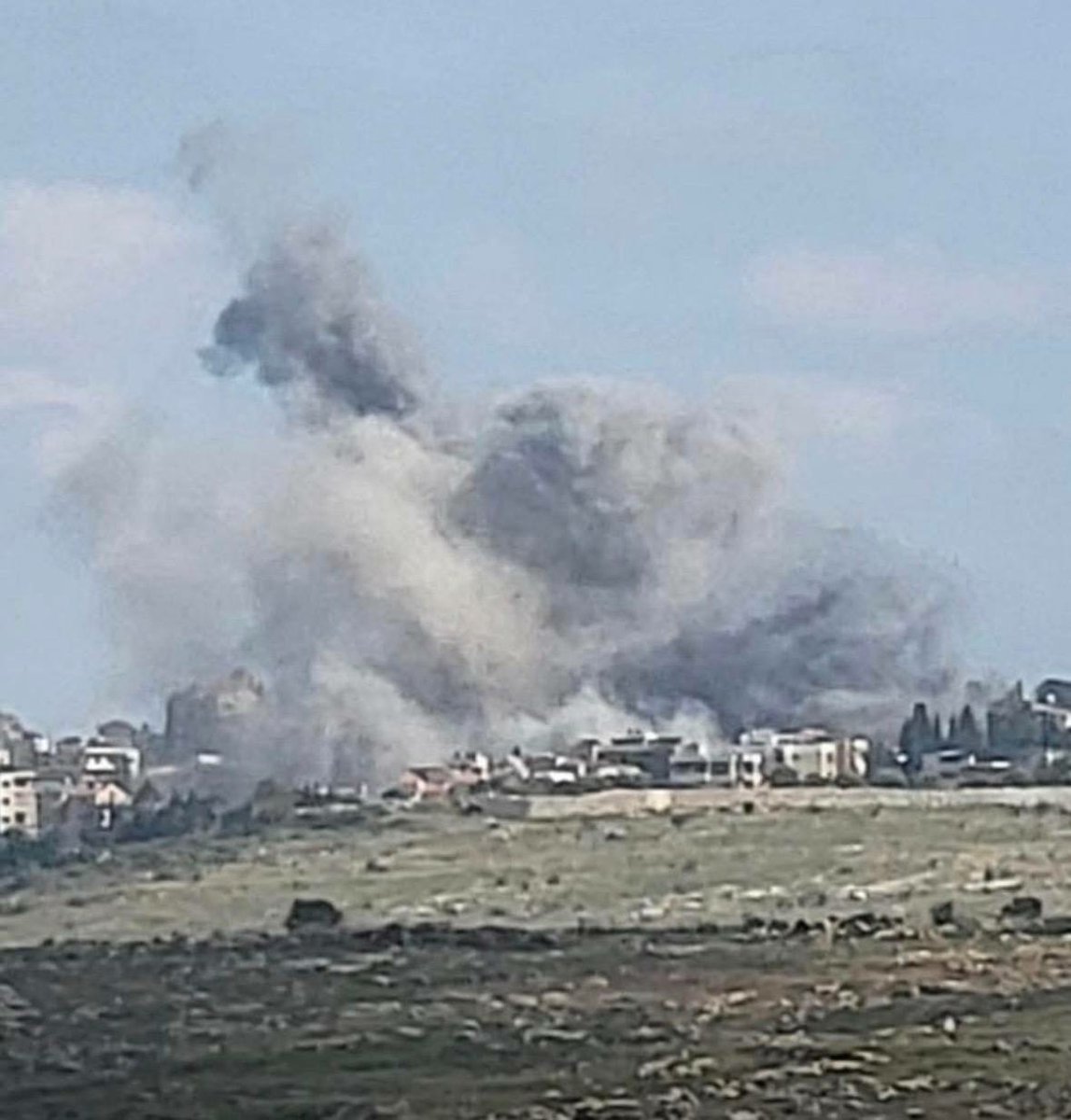 Airstrikes target towns and areas in Lebanon: Deir al-Zahrani, al-Lubiyah, outskirts of Arnoun al-Shaqif