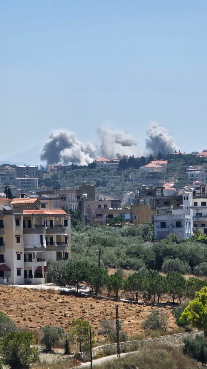 Heavy airstrikes on the town of Al-Ghassaniyah in the Sidon district