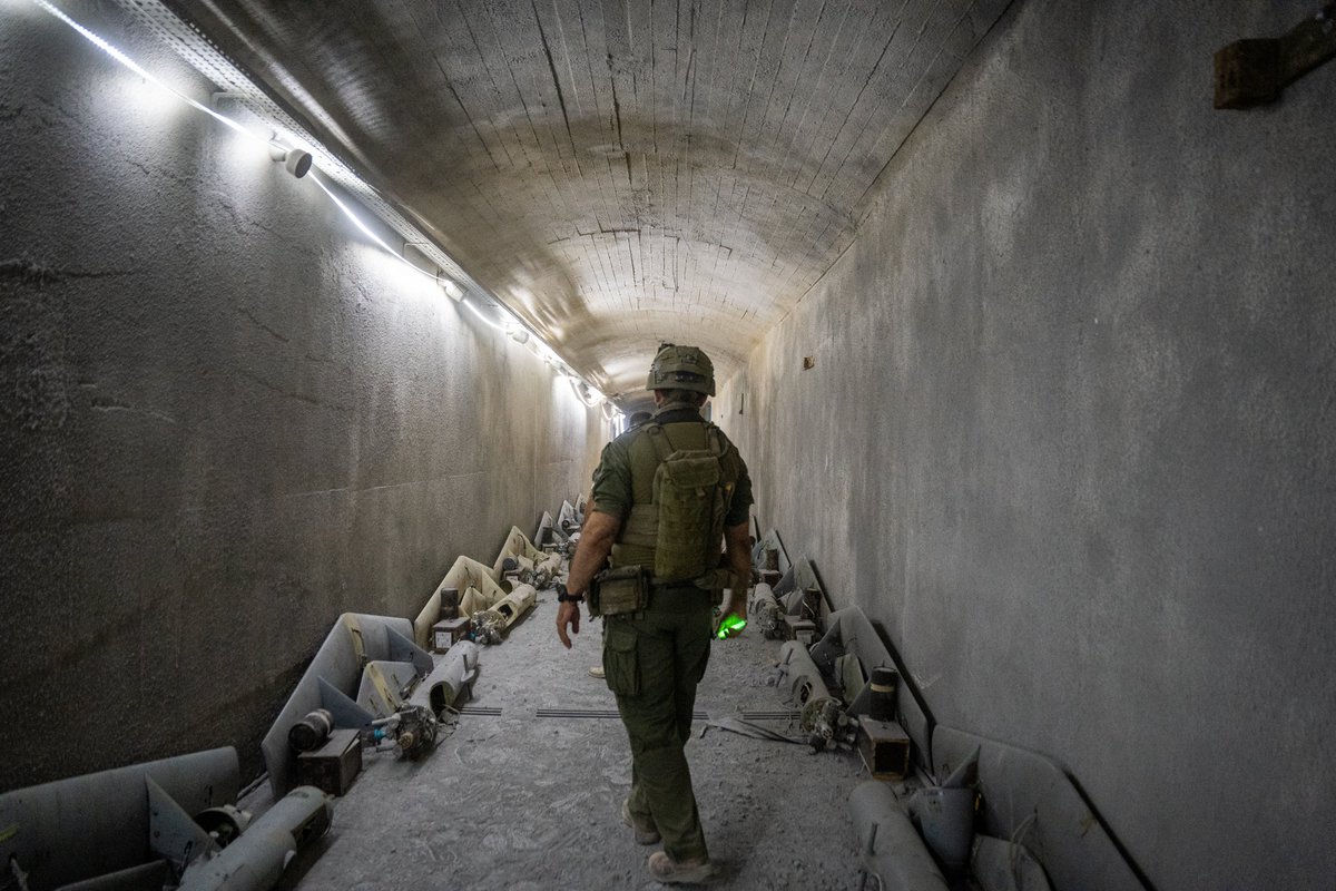 Buried beneath a hilltop village in southern Lebanon, just kilometers from the Israeli border, the Hezbollah  built an underground drone “airbase” from which it launched Iranian-made unmanned aerial vehicles at Israel. The subterranean facility, guarded by massive steel blast doors, was built in the past decade with direct Iranian assistance, including planning and funding, Israeli military officials told The Times of Israel during an organized media tour of the site last week. According to the Israel Defense Forces, the tunnel runs several hundred meters into the mountain, reaching depths of 29 meters (95 feet) under Majdal Zoun — including beneath a mosque. Inside the tunnel, which was wide enough for a standard vehicle to drive through, Hezbollah had assembled Iranian-made drones using parts smuggled into Lebanon, according to the army