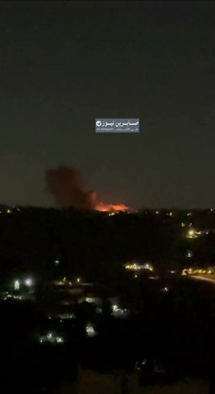 The Israeli army carried out bombing operations in the town of Beit Yahoun in southern Lebanon, which resulted in large fires breaking out.
