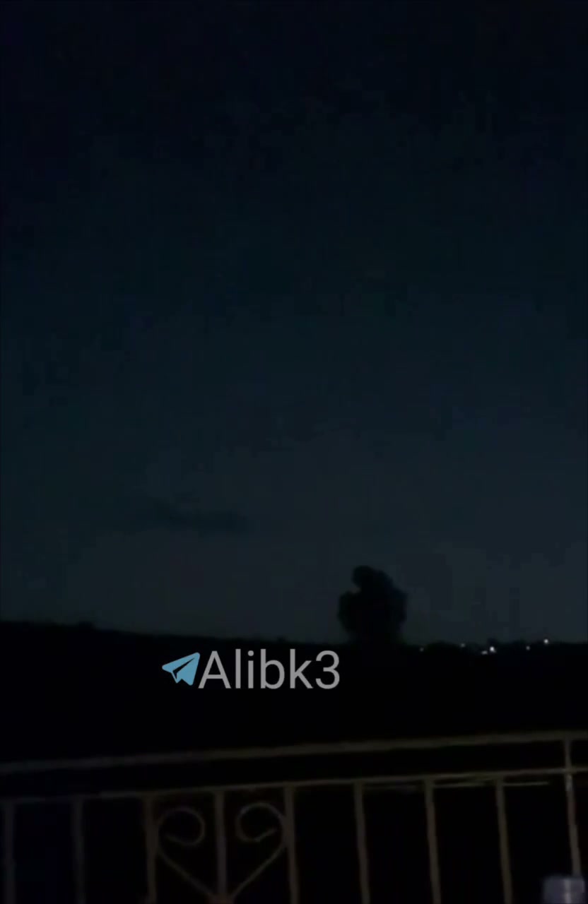 Israeli airstrike on the town of Mansouri in southern Lebanon
