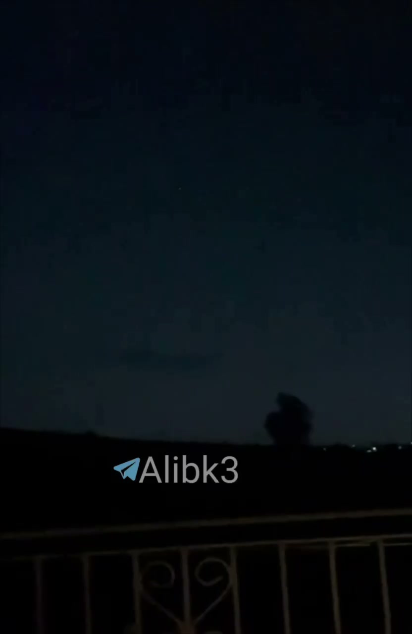 Israeli airstrike on the town of Mansouri in southern Lebanon