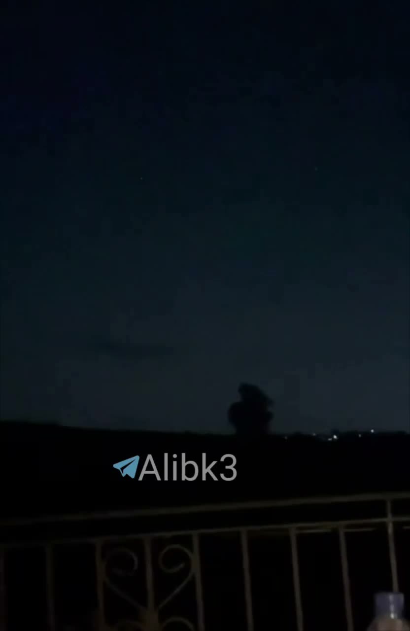 Israeli airstrike on the town of Mansouri in southern Lebanon