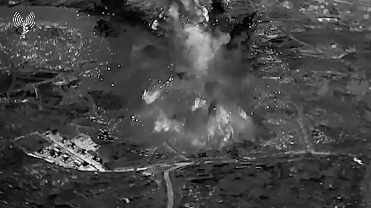 Explosion of an underground Hezbollah headquarters in the village of Hadata 