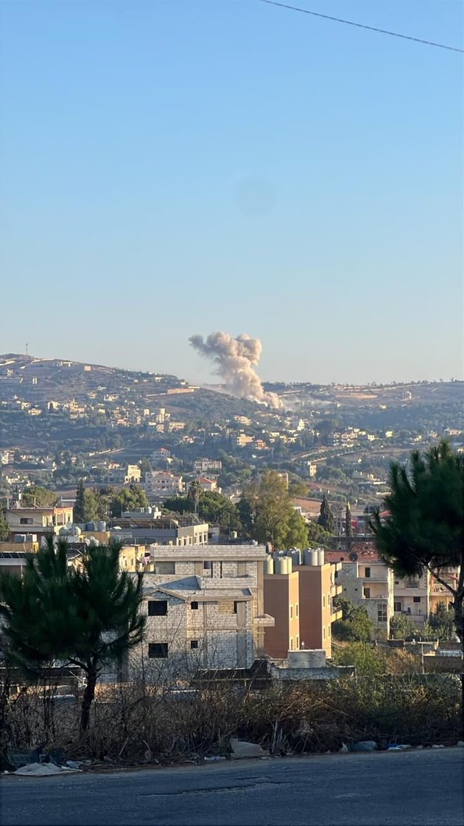 A warplane targeted the town of Barashit.